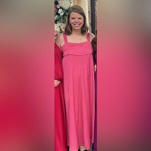 Banana Republic Pink Maxi Dress (L)